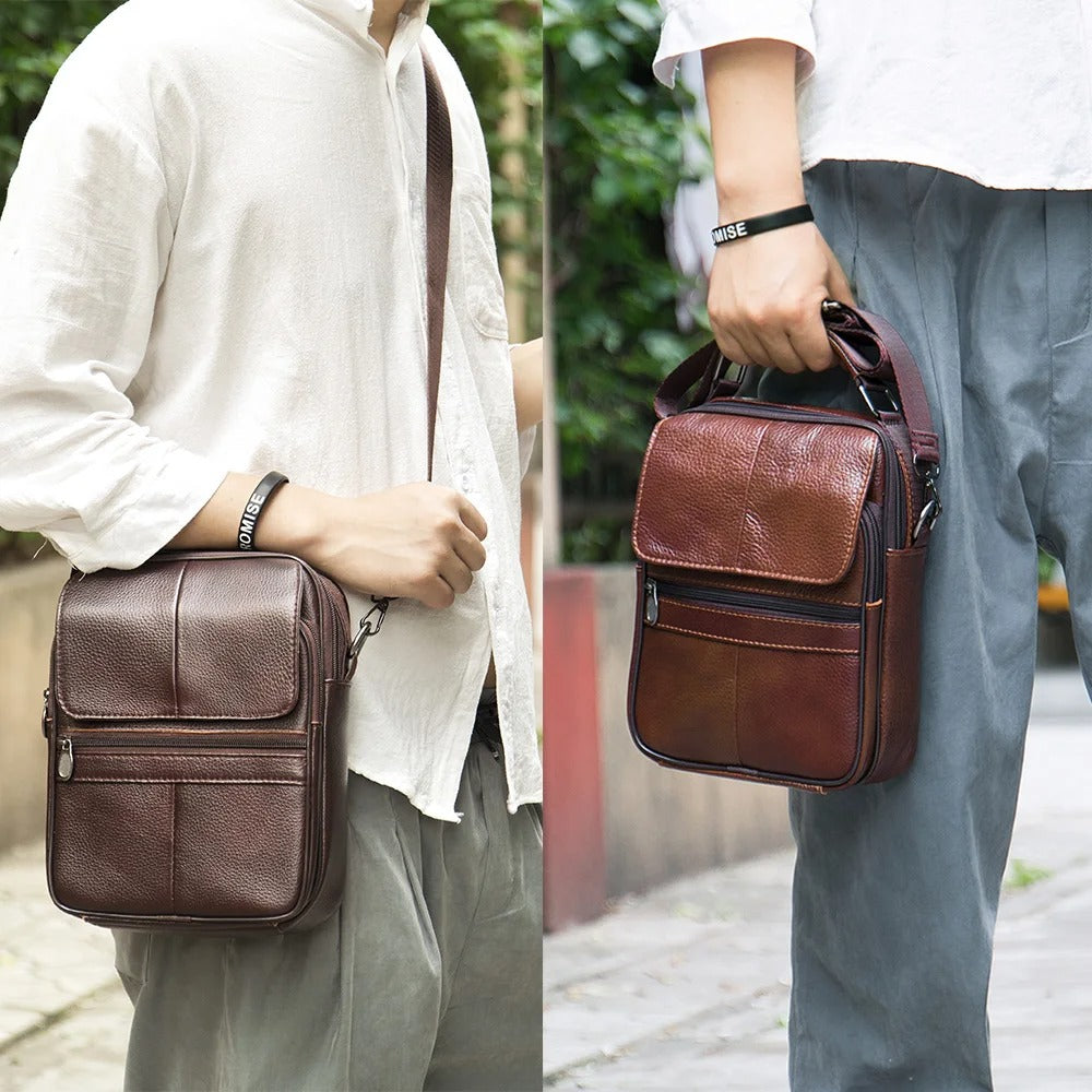 Levi | Stylish Leather Messenger Bag
