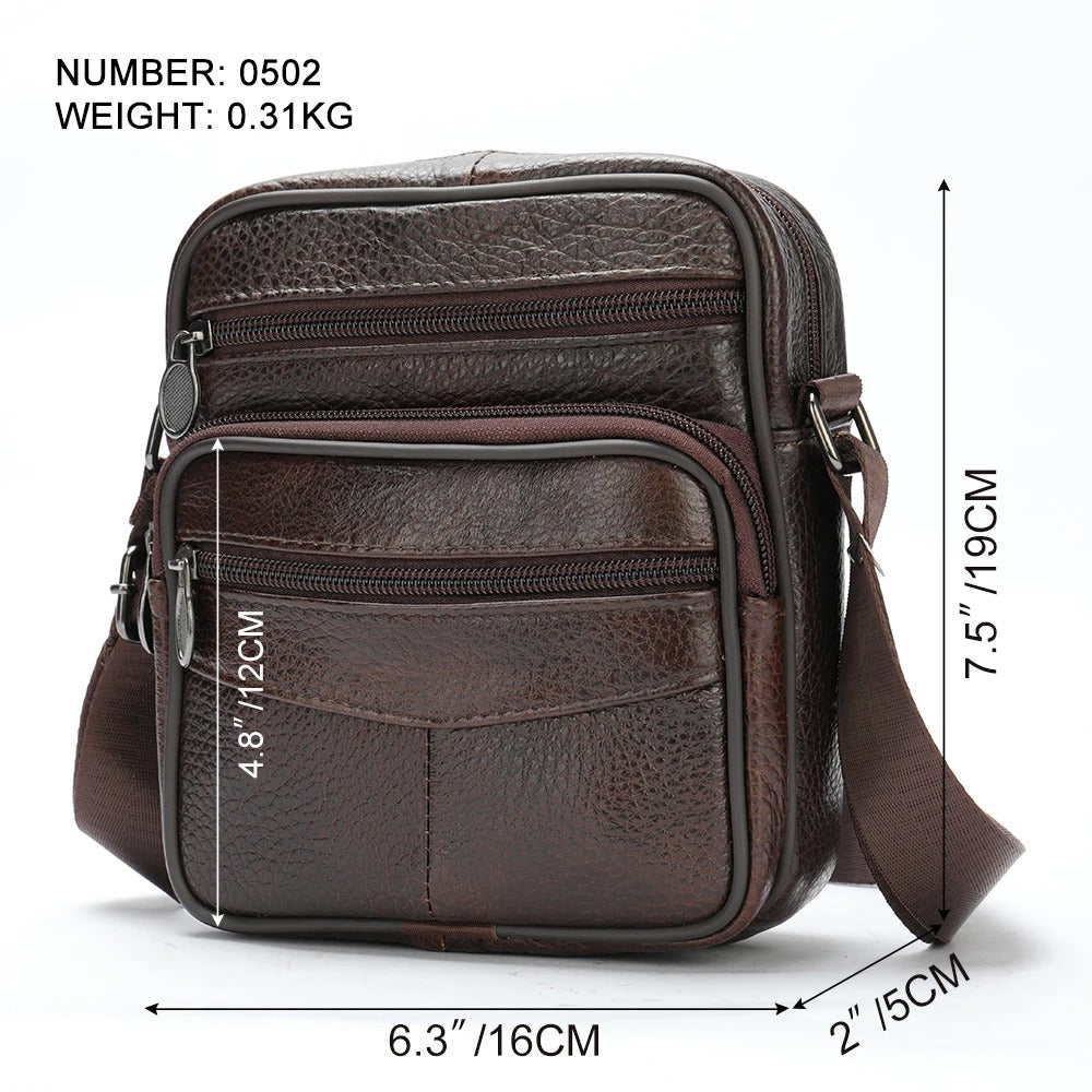Franco | Stylish Leather Shoulder Bag for the Contemporary Gentleman