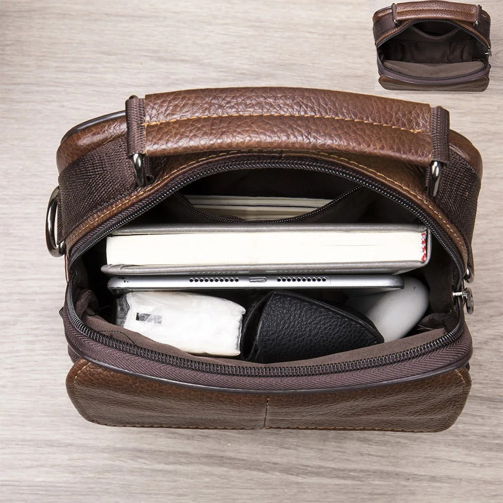 Levi | Stylish Leather Messenger Bag