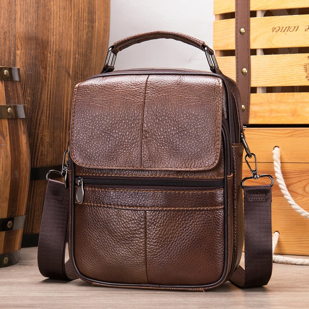 Levi | Stylish Leather Messenger Bag
