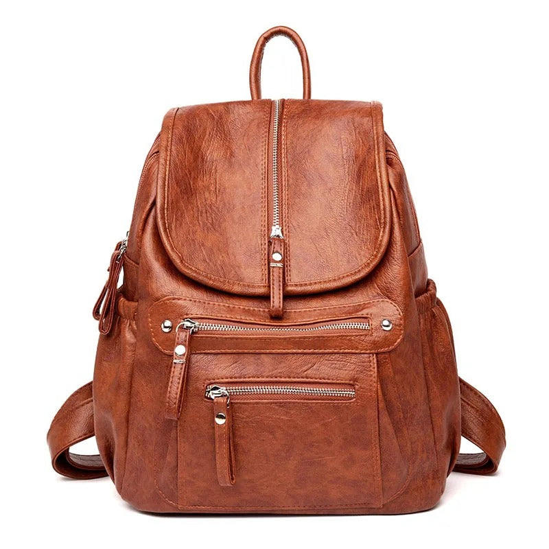 VIVIAN | Stylish Leather Backpack Perfect for Any Event