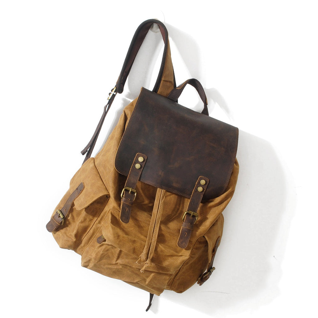 Logan Waxed Canvas Backpack