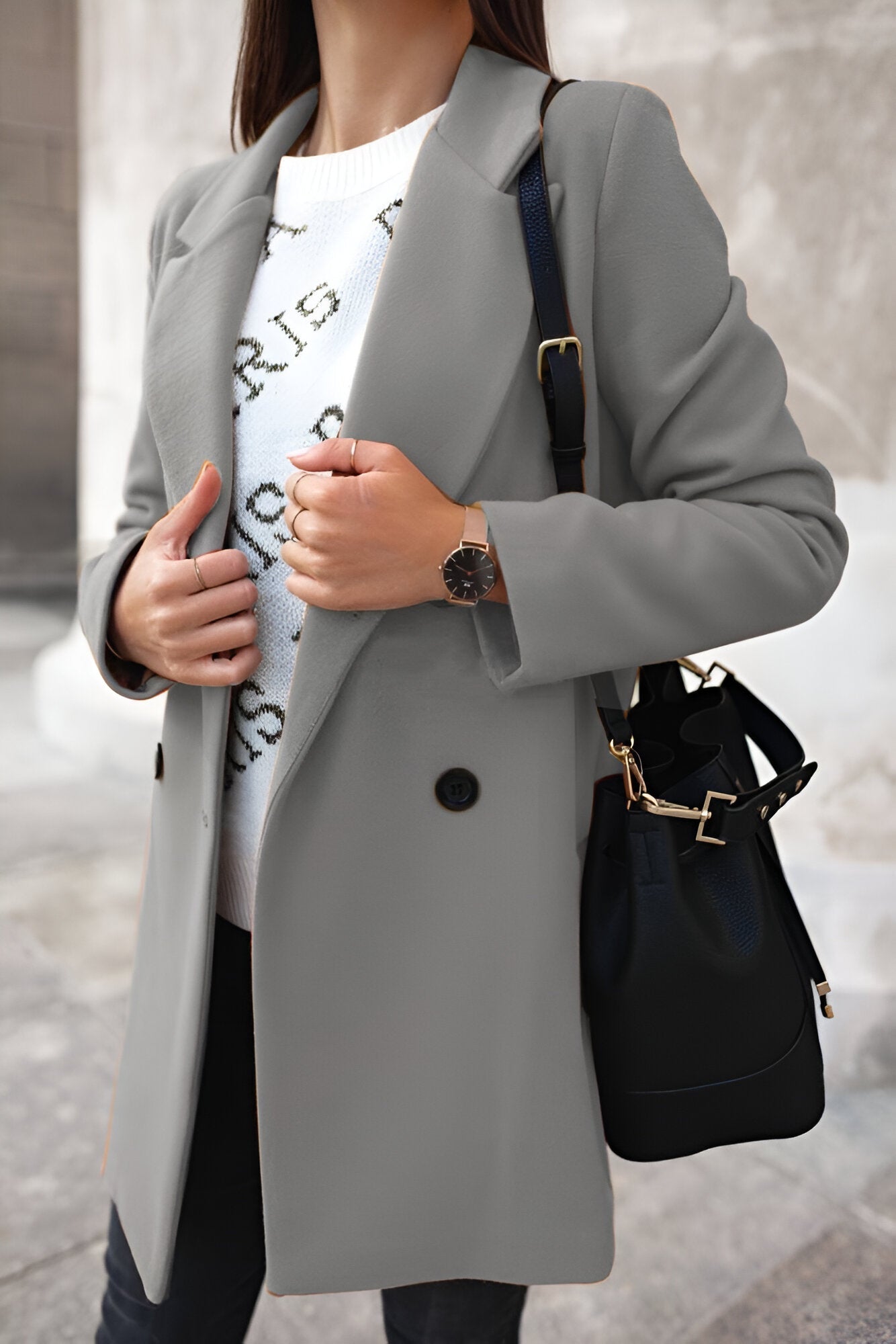 Lena | Stylish Button-Up Coat