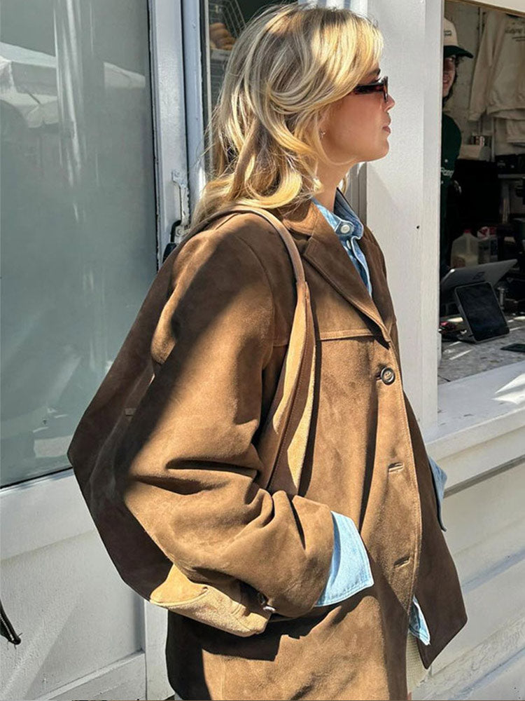 Riley™ - Classic Suede Vintage Blazer