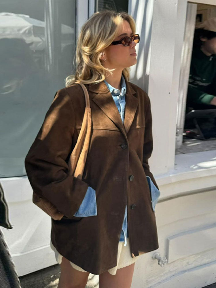 Riley™ - Classic Suede Vintage Blazer