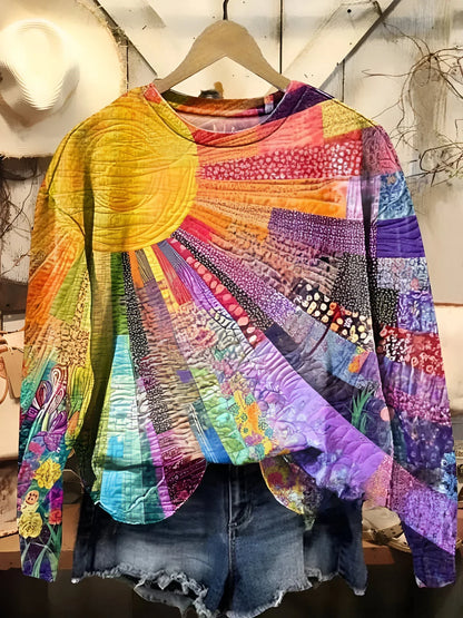Elara™ Radiant Sunburst Sweatshirt