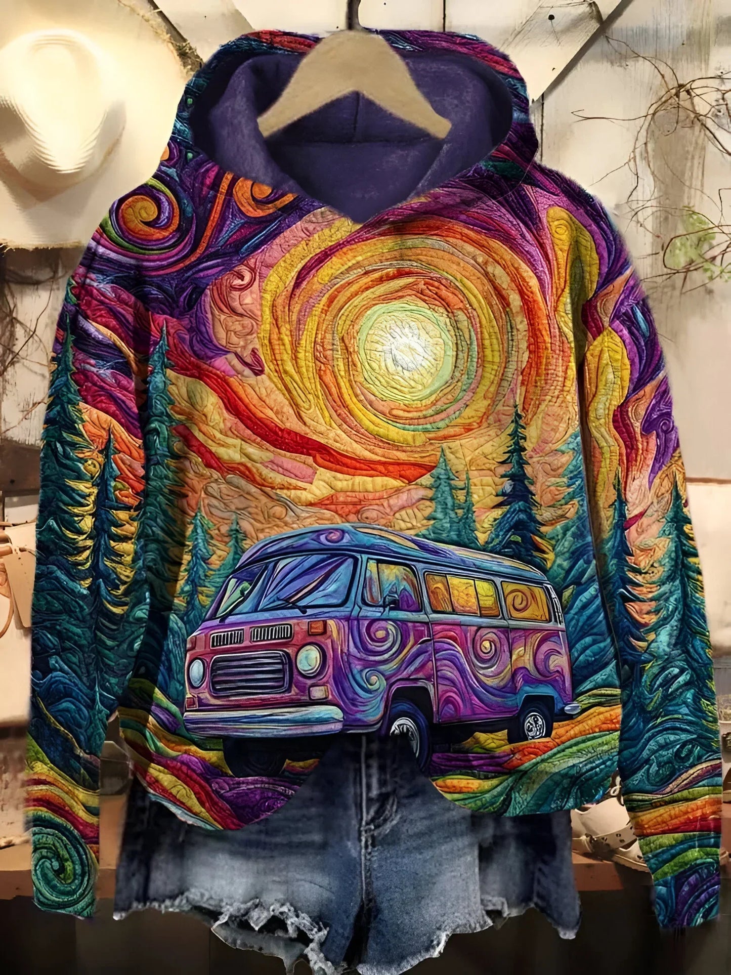Vian™ Vintage Road Trip Hoodie