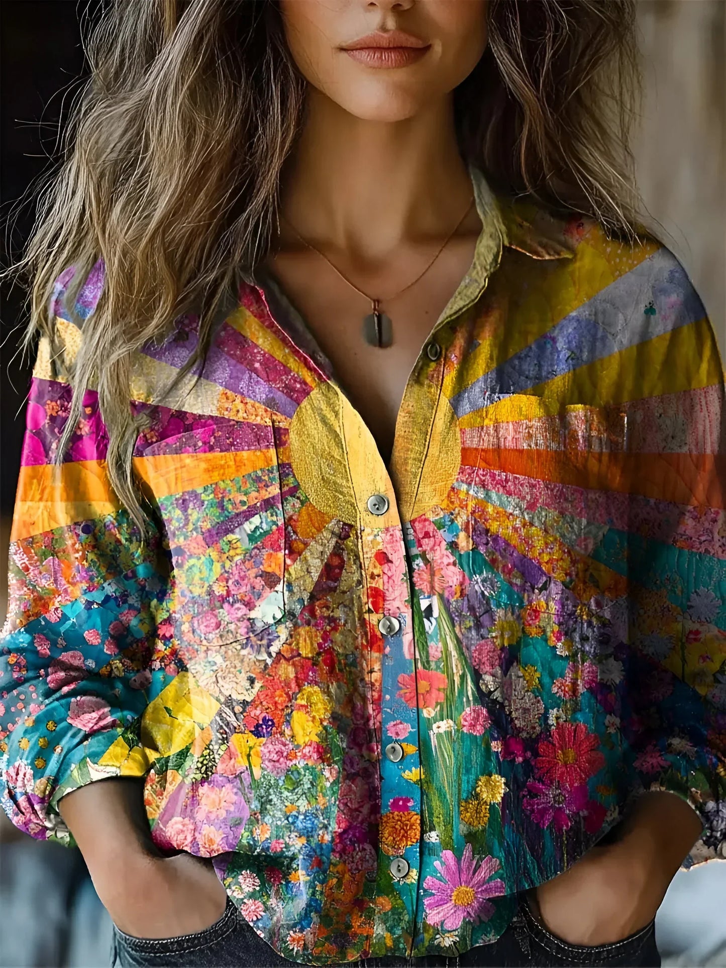 Zella™ Radiant Floral Blouse