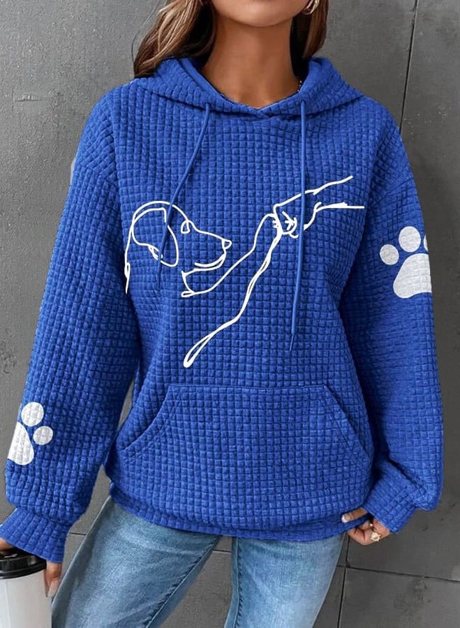 Mila™ - Snuggly Hoodie with Paw Print Design