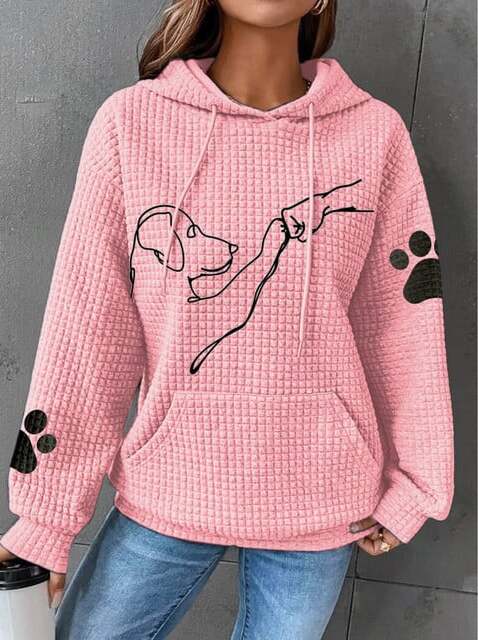 Mila™ - Snuggly Hoodie with Paw Print Design