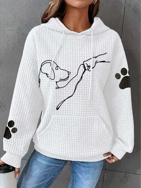 Mila™ - Snuggly Hoodie with Paw Print Design