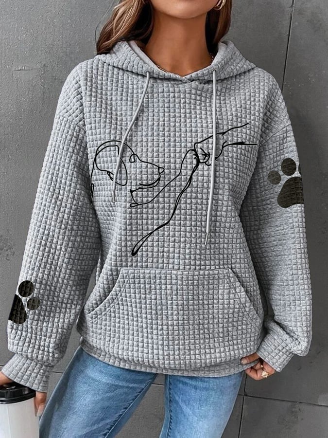 Mila™ - Snuggly Hoodie with Paw Print Design