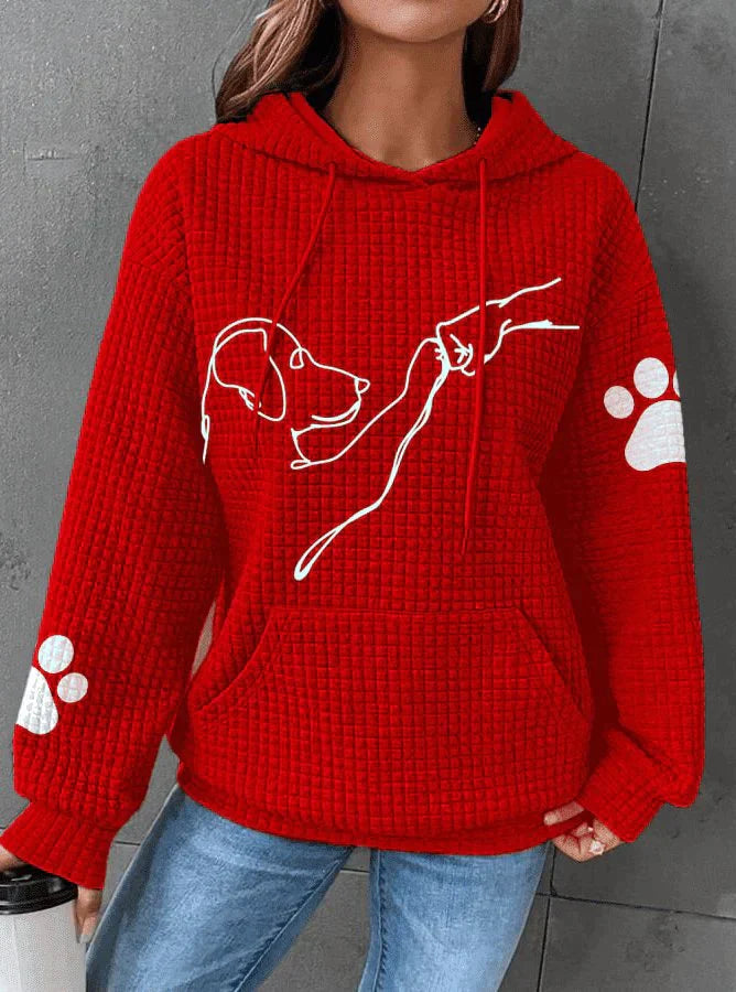 Mila™ - Snuggly Hoodie with Paw Print Design