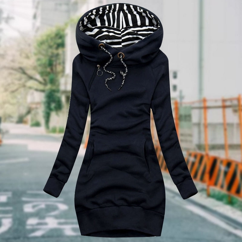Zara™ - Hooded Striped Sweatshirt