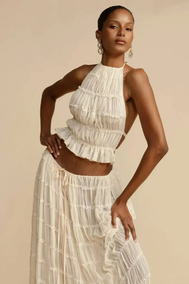Luna Pleated Cascade Collection