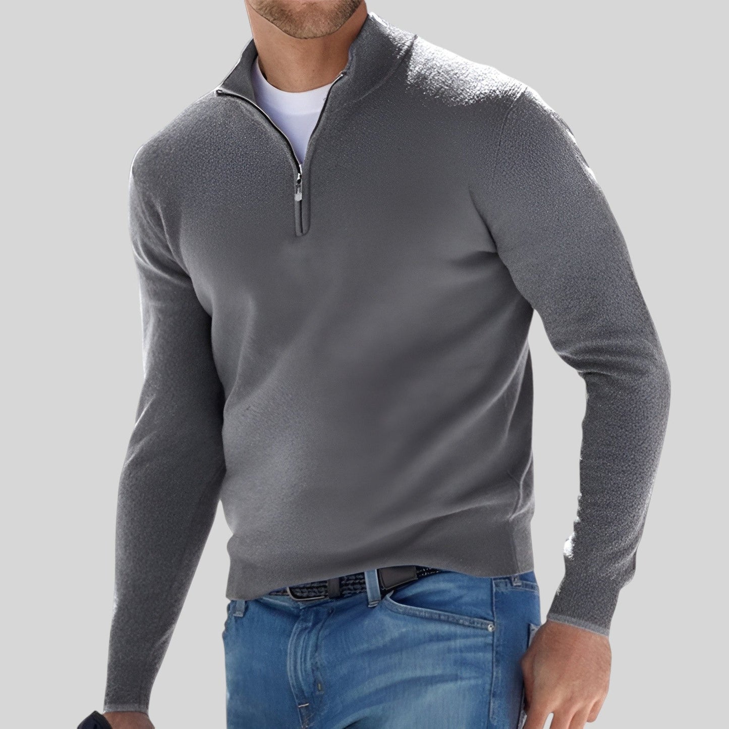 Logan™ | Premium Men's Half-Zip Sweater