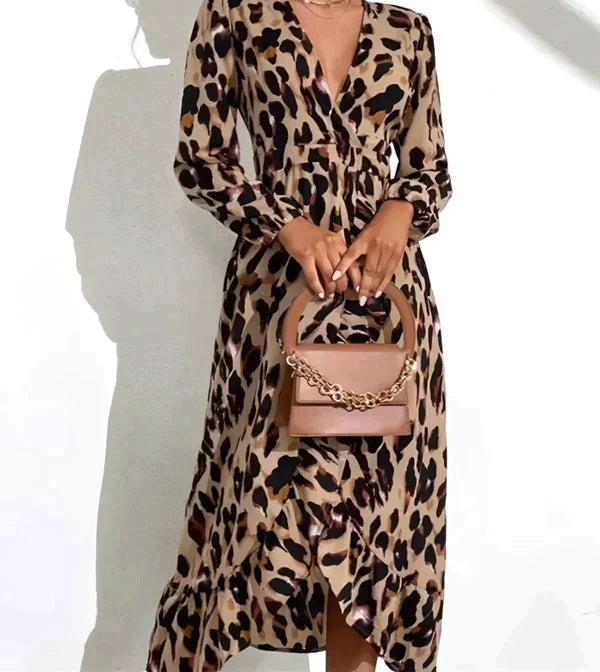 Elegance Midi Wrap Dress by Savannah™