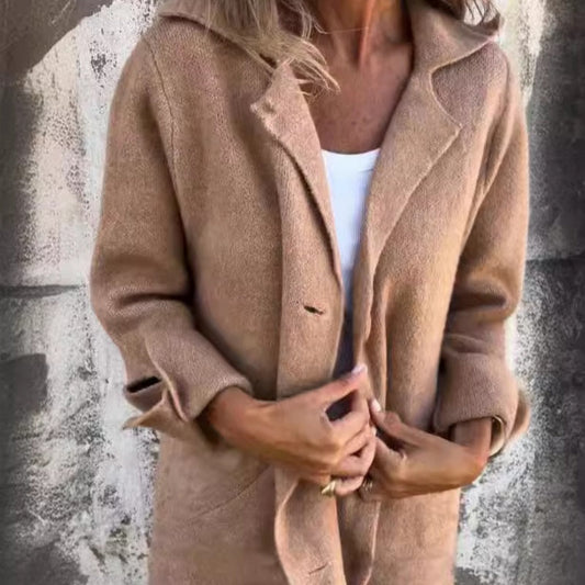 Margaret™ | Chic & Comfortable Solid Mid-Length Jacket