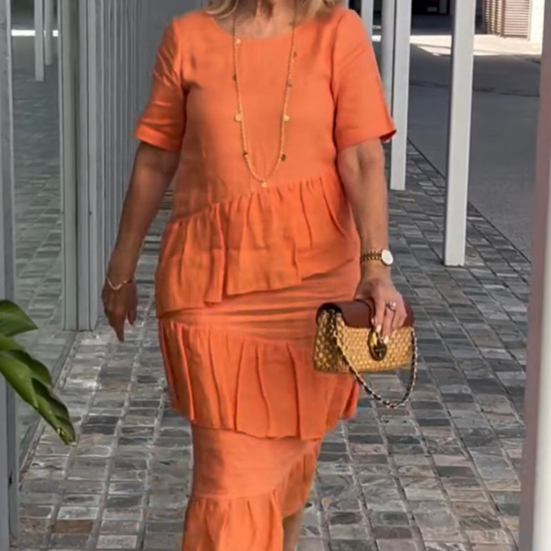 Pleated Flow Dress