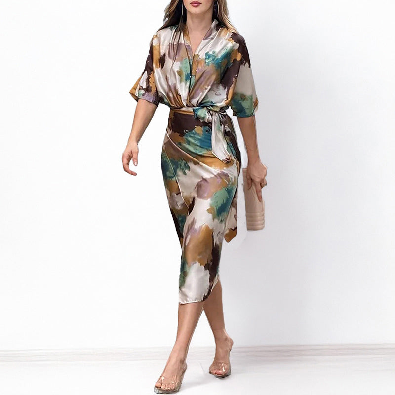 Elegant Satin Print