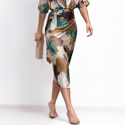 Elegant Satin Print