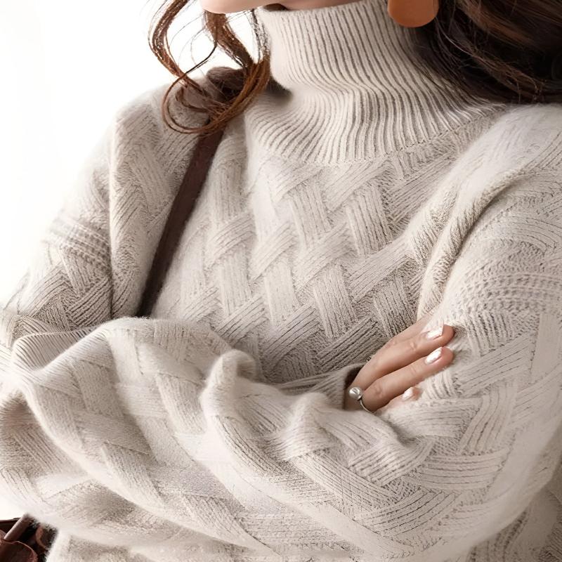 Zara™ - Flowing Turtleneck Knit Sweater