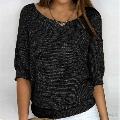 Sophie™ - Breezy Knit Boatneck Sweater