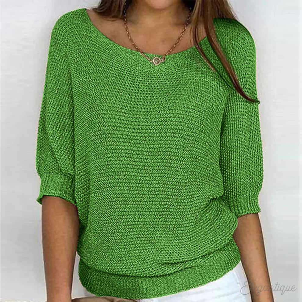 Sophie™ - Breezy Knit Boatneck Sweater
