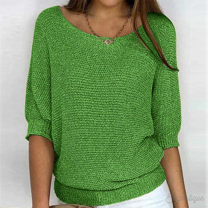Sophie™ - Breezy Knit Boatneck Sweater