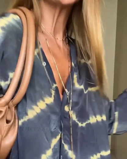 Bohemian Tie-Dye Dress - Sienna Wave