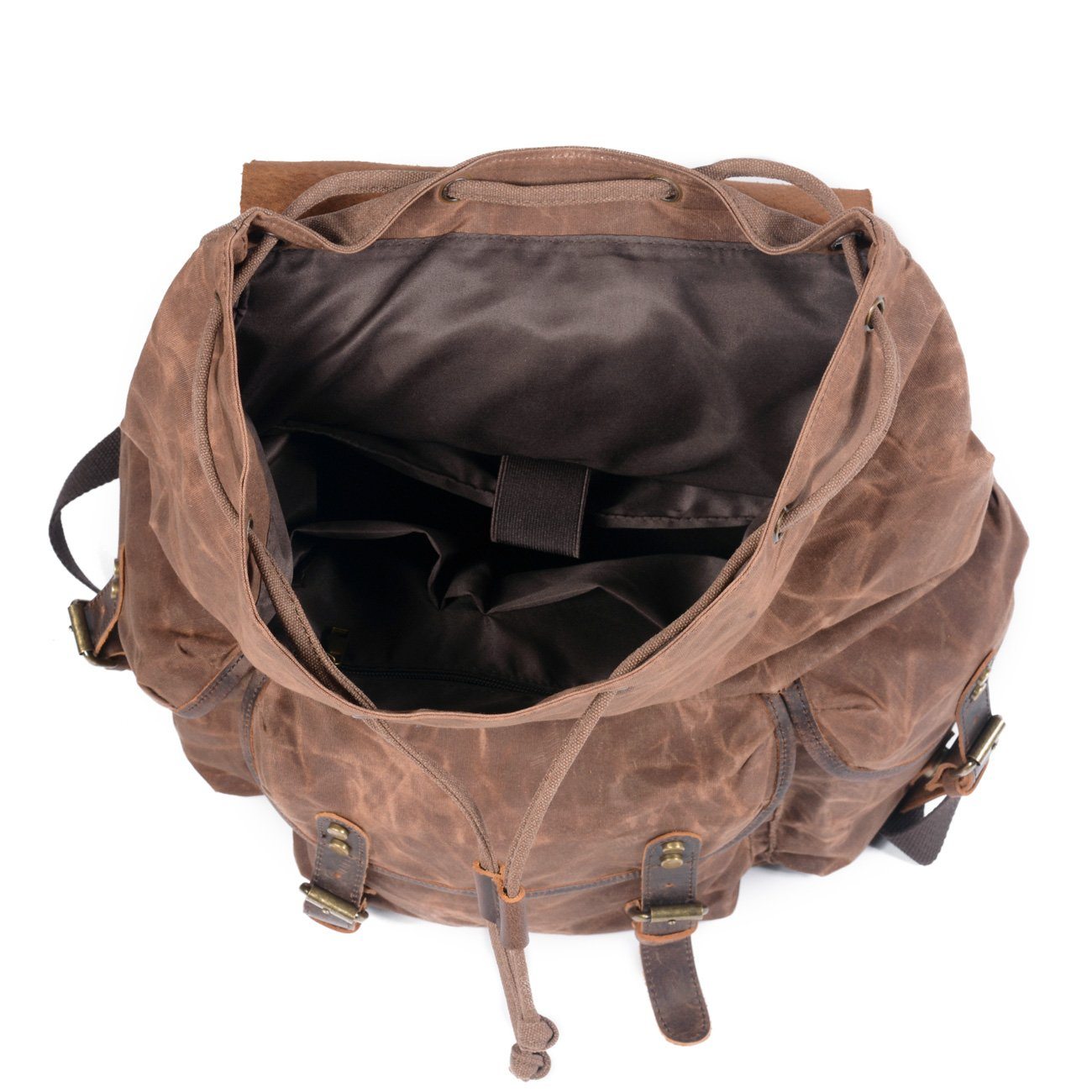 Asher Linen and Leather Backpack