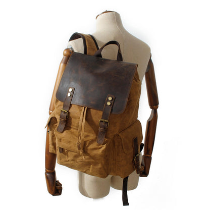 Logan Waxed Canvas Backpack