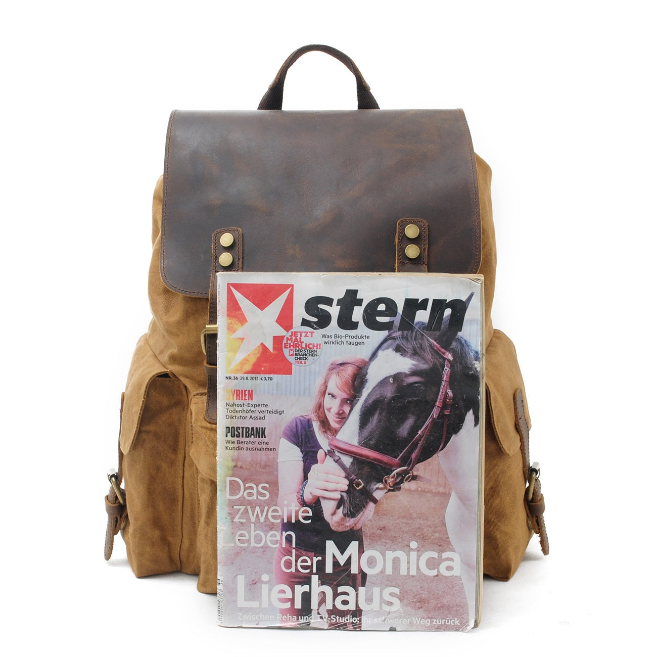 Logan Waxed Canvas Backpack